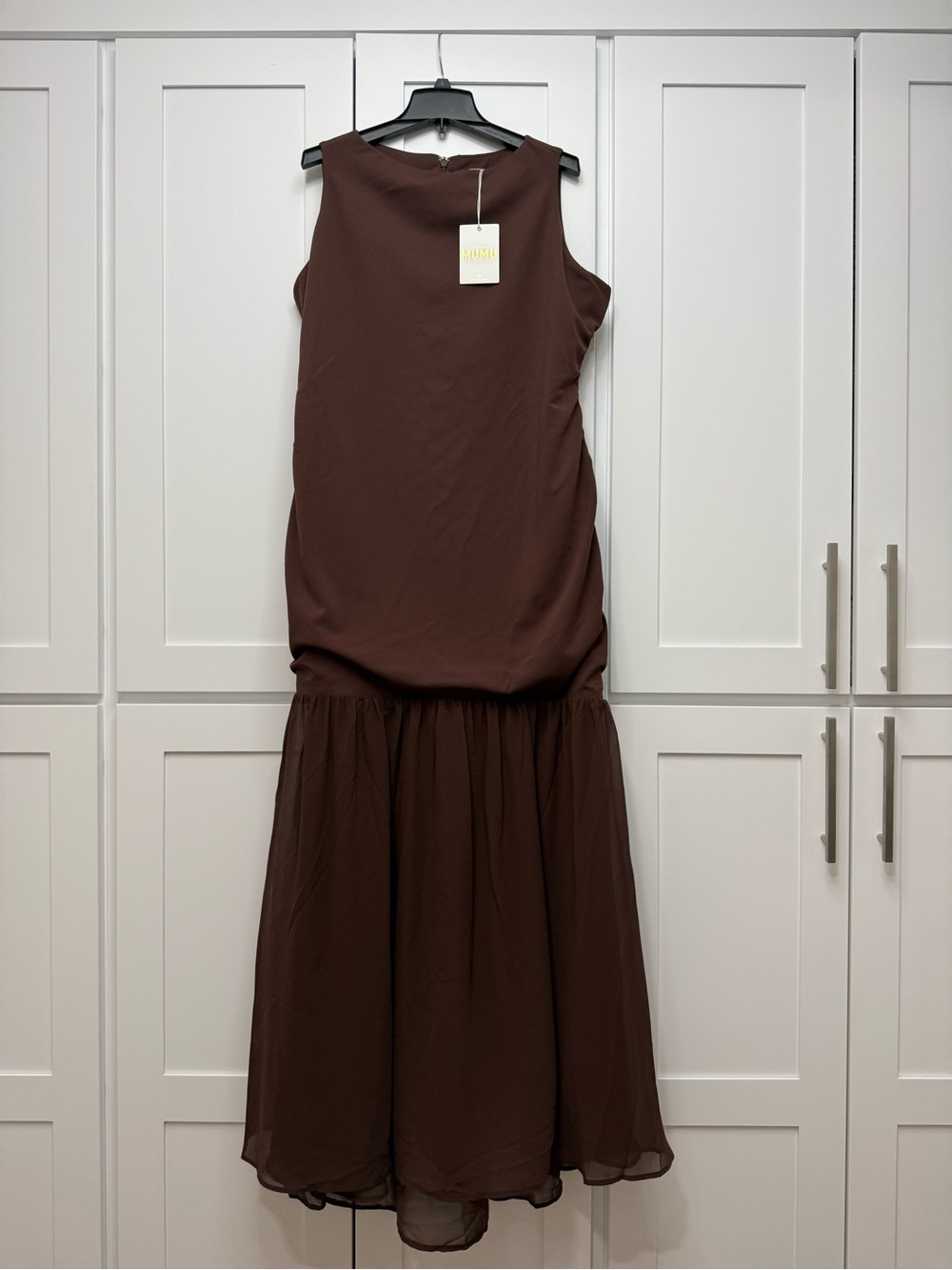 Show Me Your MuMu Chocolate Brown Aria Maxi Dress Size 1X NWT
